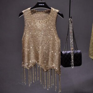 Shiny Sequined Top