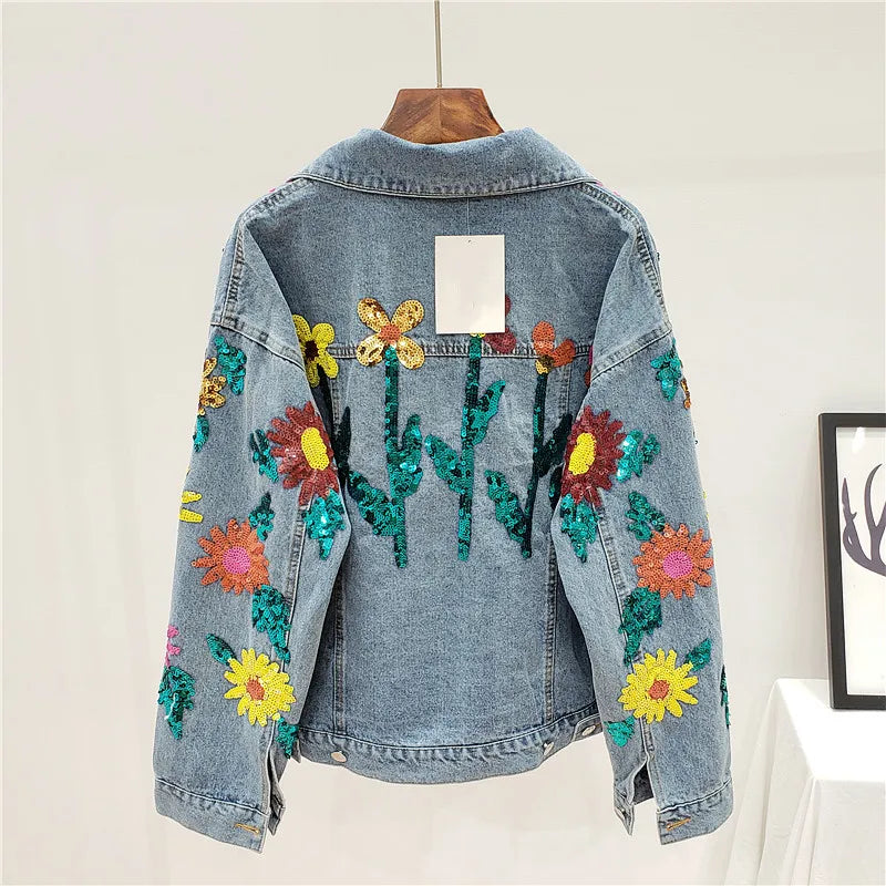 Sequins Sunflower Jacket - Image 3
