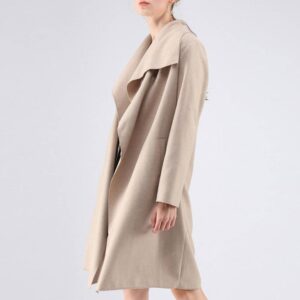 Front Wool-Blend Coat