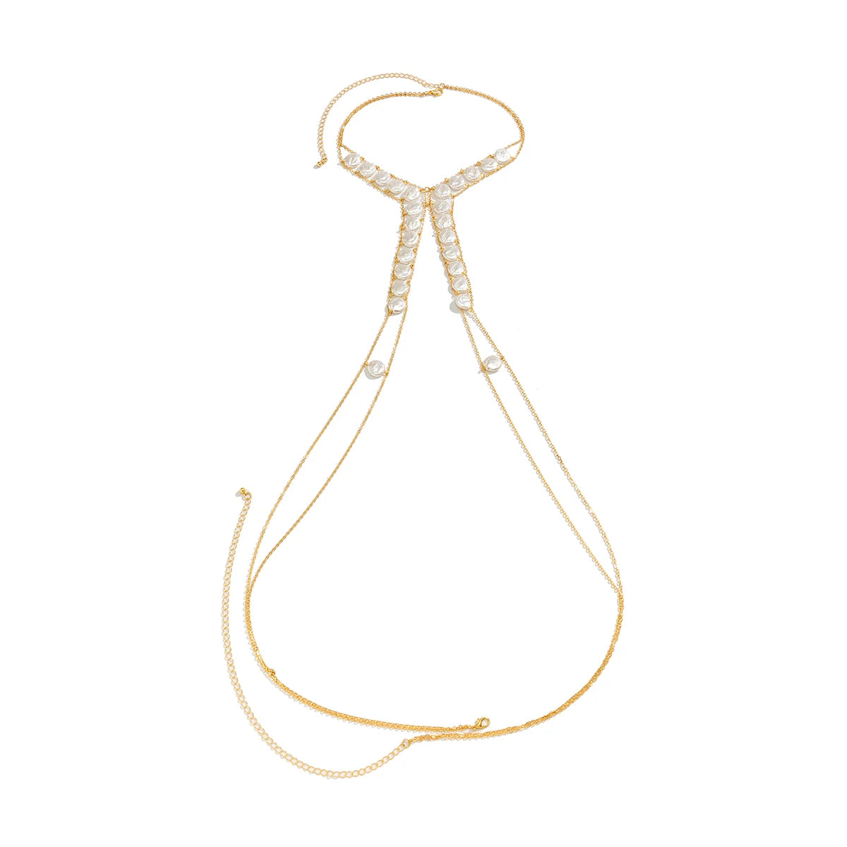 Pearl Cross Chest Necklace - Image 5