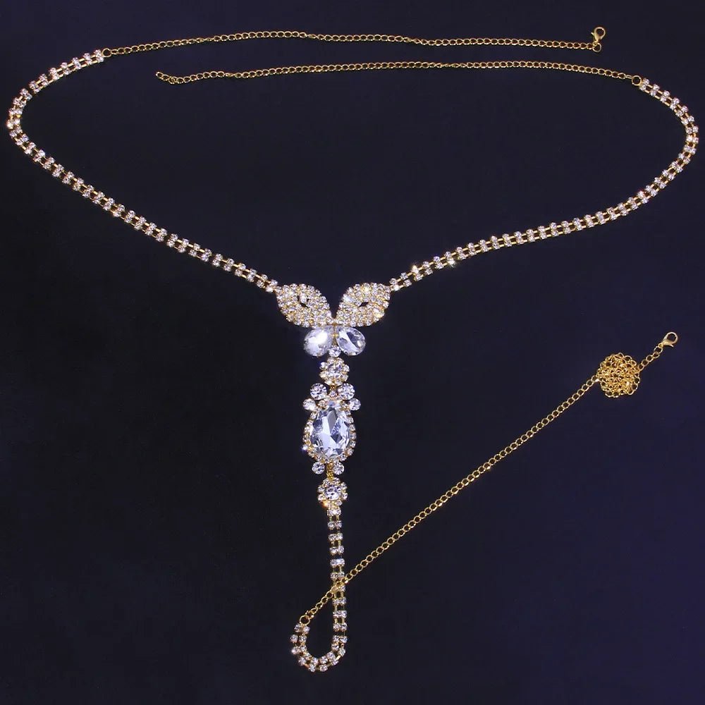 Butterfly Rhinestone Belly Chain - Image 4