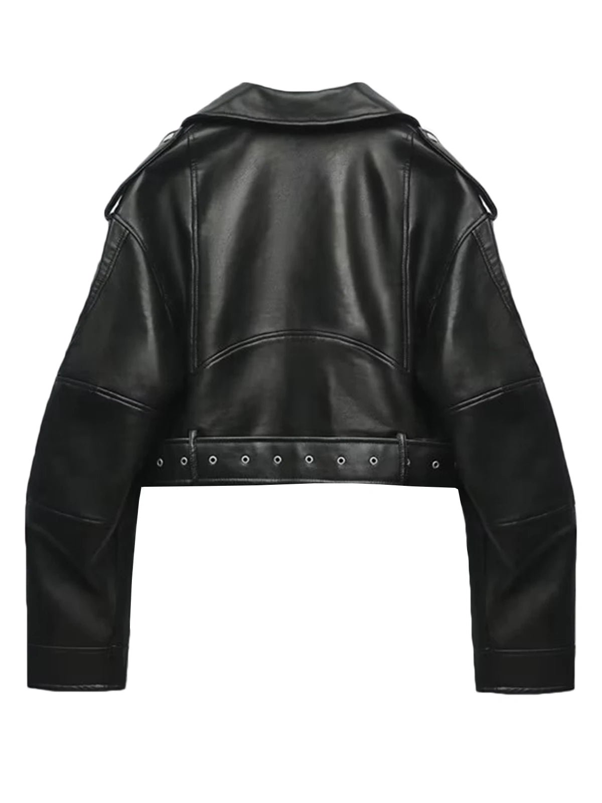 Women's Faux PU Leather Jacket - Image 2