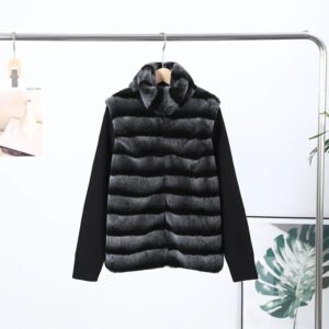 Faux Fur Paneled Jacket