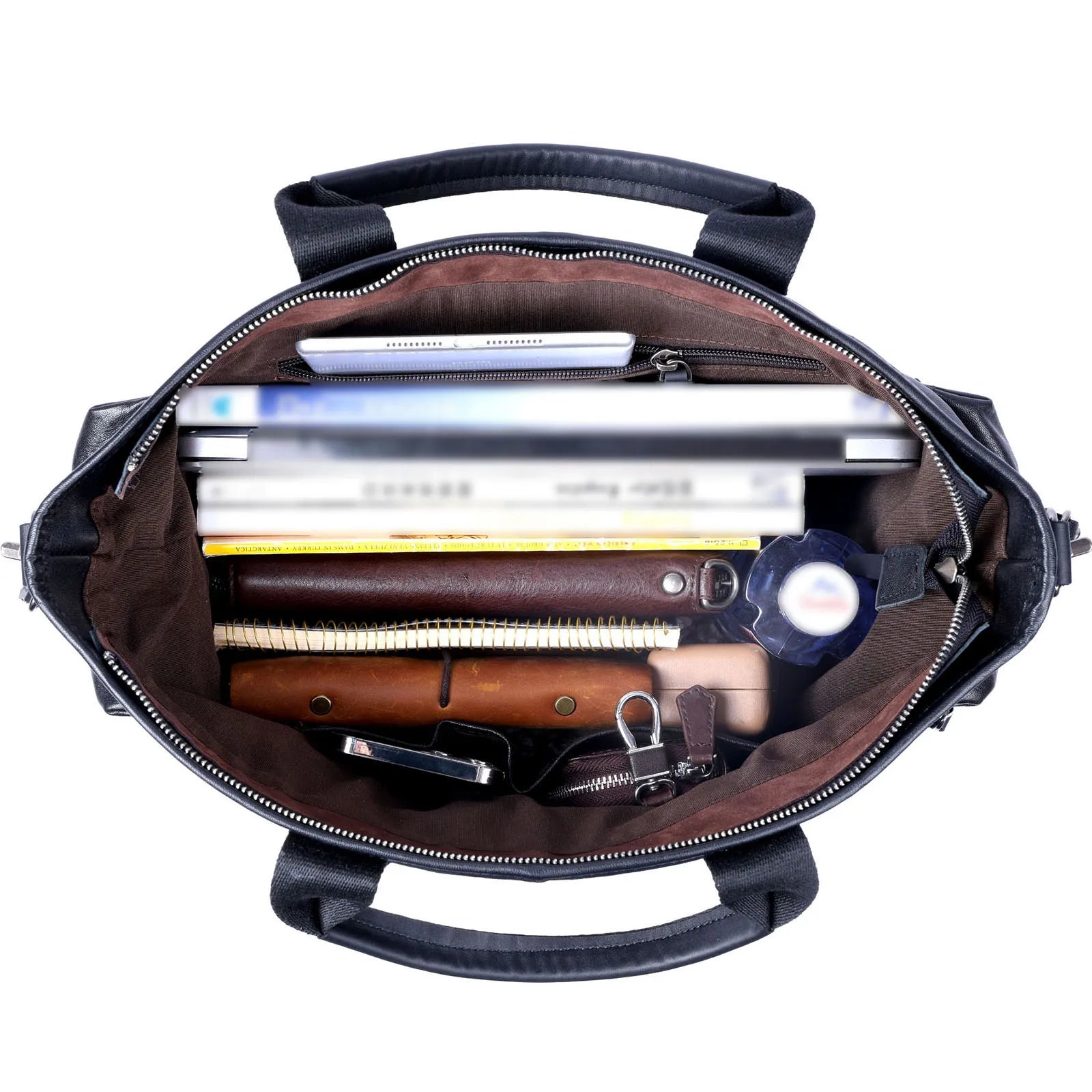 Luca Leather Briefcase - Image 6
