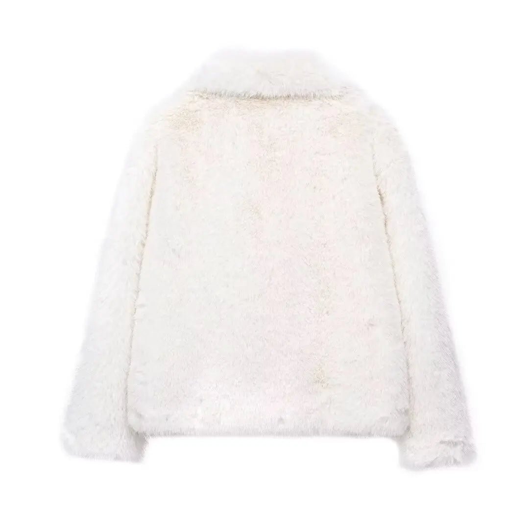 Ivory Luxe Fur Coat - Image 6