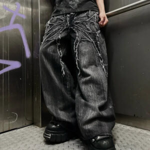 Unisex Gothic Baggy Jeans