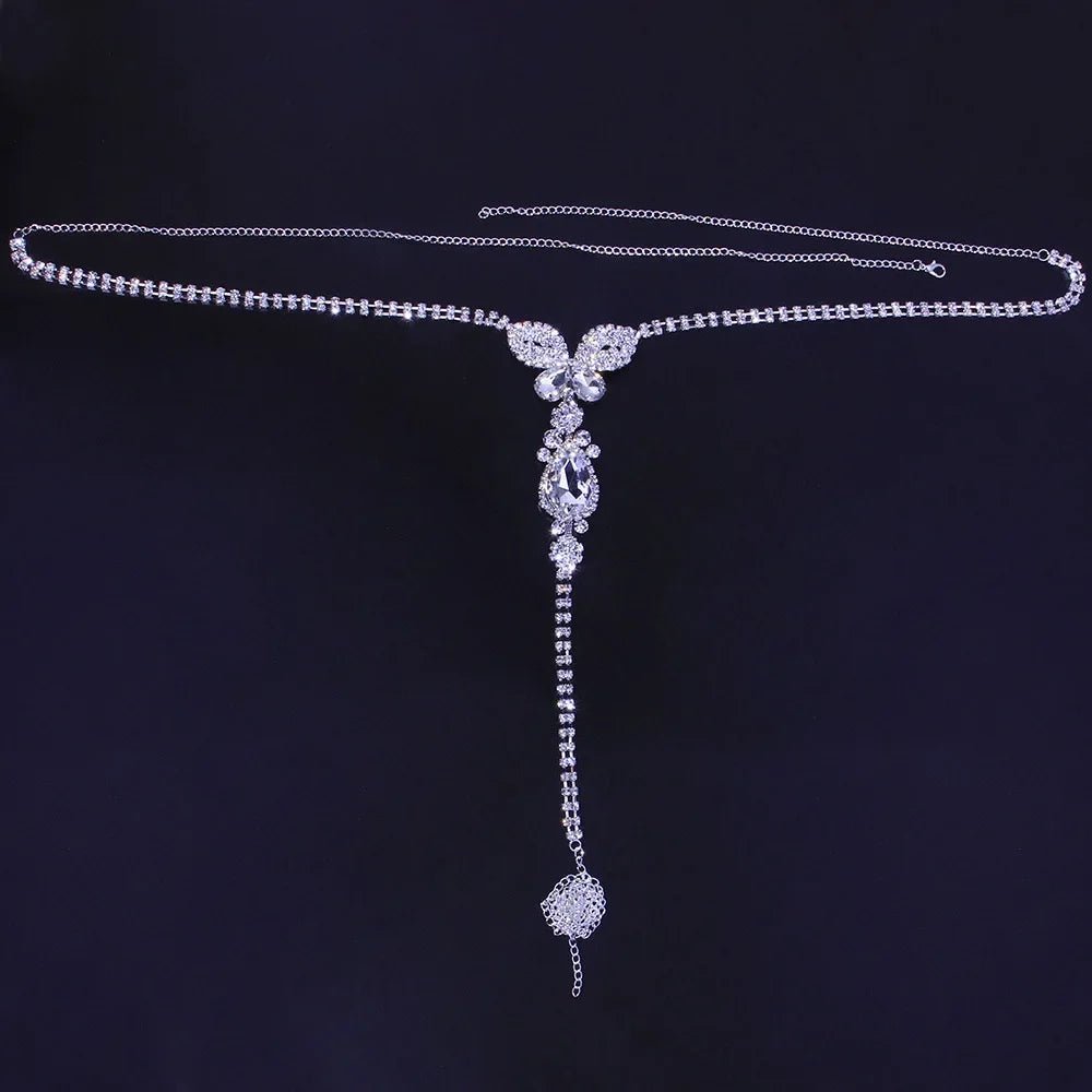 Butterfly Rhinestone Belly Chain - Image 5