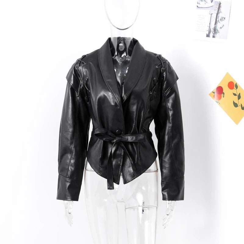 Vintage Women's Leather Jacket - Image 9