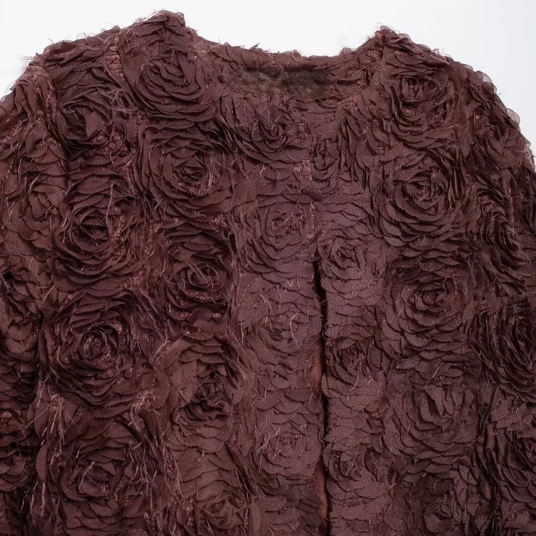 Textured O-Neck Jacket - Image 4