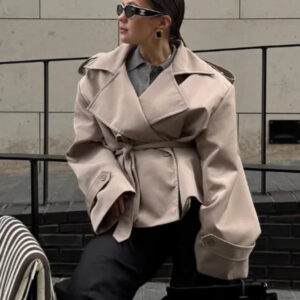 Women’s Belted Short Trench Coat