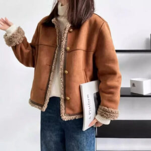 Women’s Cropped Faux Fur Jacket