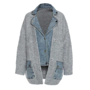 Knitted Denim Jacket