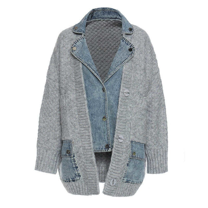 Knitted Denim Jacket