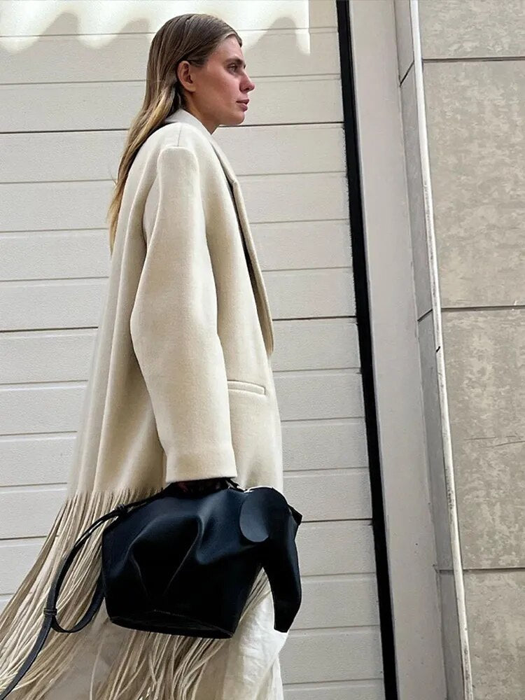 Tassel Blends Coat - Image 4