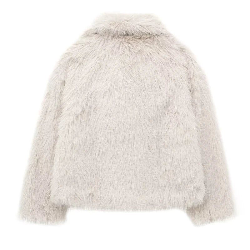 Ivory Luxe Fur Coat - Image 9