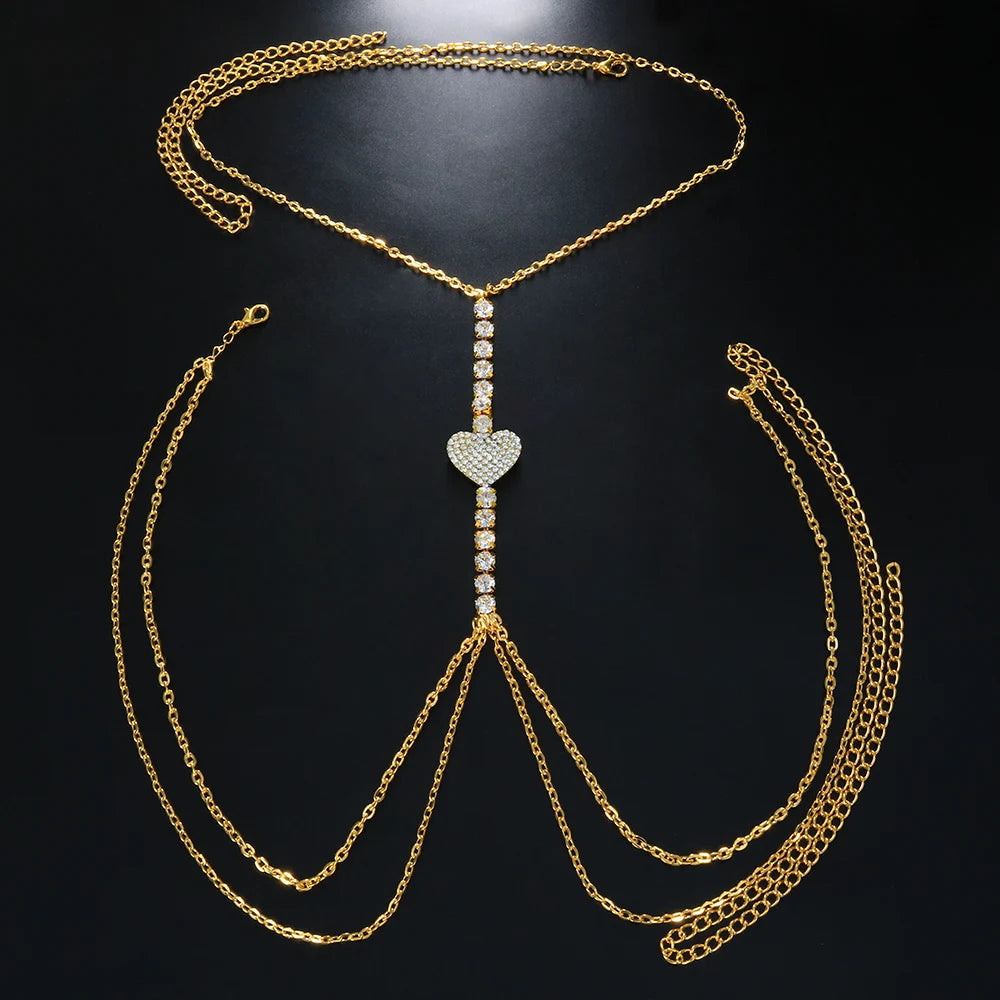 Maria Heart Chest Chain - Image 8