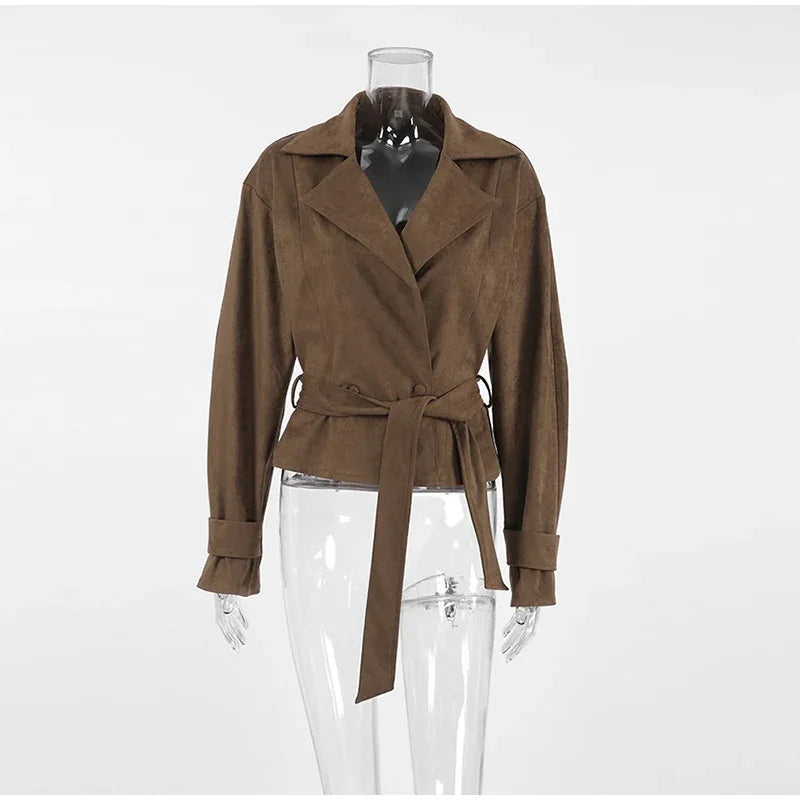 Retro Brown Suede Jacket - Image 7