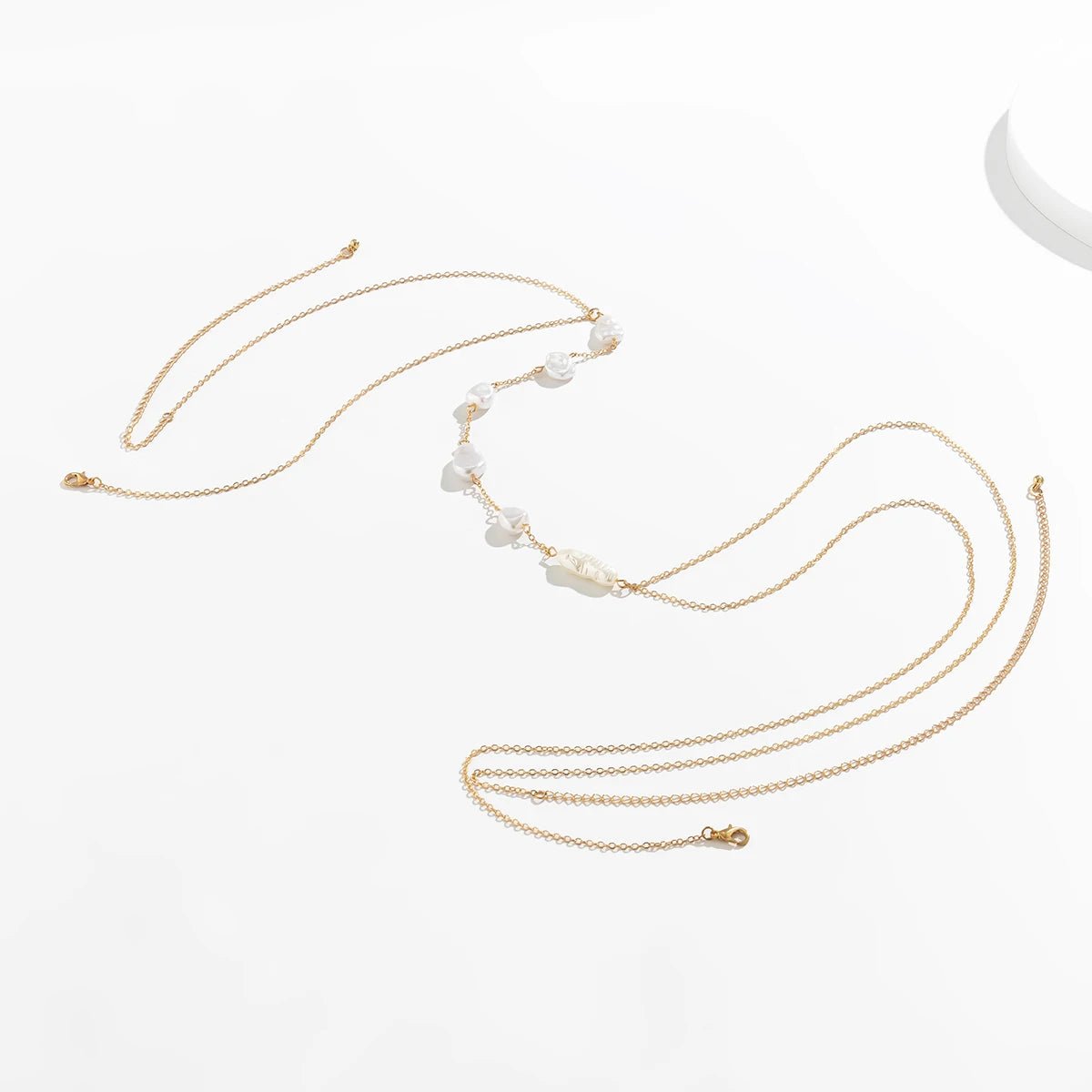 Boho Pearl Chest Necklace - Image 6