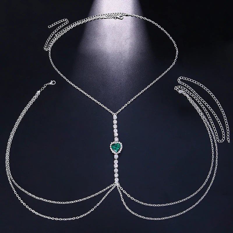 Maria Heart Chest Chain - Image 2