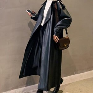 Ciara Leather Trench